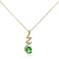 Collar en oro con Tsavorita Kenia (CIRARI)