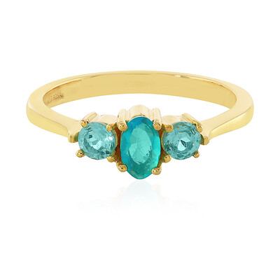 Anillo en plata con Ópalo azul de Etiopía