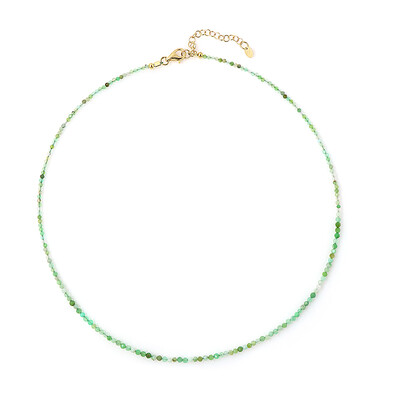 Collar en plata con Crisoprasa