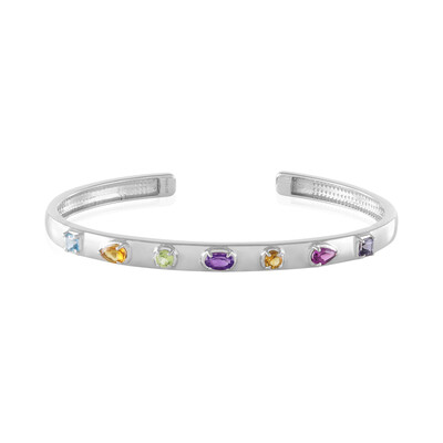 Brazalete en plata con Amatista