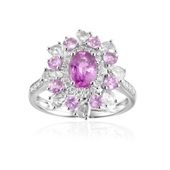 Anillo en oro con Zafiro rosado (CIRARI)