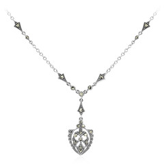 Collar en plata con Marcasita