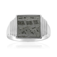 Anillo en plata con Meteorito Aletai