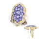 Anillo en plata con Tanzanita (Gems en Vogue)