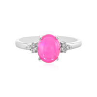 Anillo en plata con Ópalo rosa de Etiopía