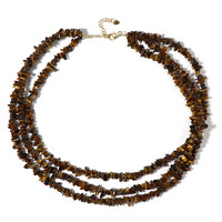 Collar en plata con Ojo de tigre