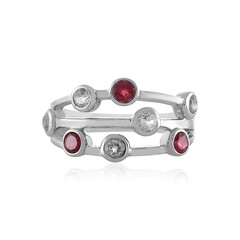 Anillo en plata con Rubí de Madagascar
