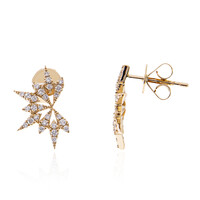 Pendientes en oro con Diamante limpio a lupa F (LUCENT DIAMONDS)