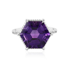 Anillo en plata con Amatista de Siberia