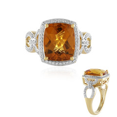Anillo en oro con Citrino de Madeira (SUHANA)