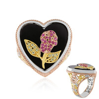 Anillo en plata con Ónix negro (Gems en Vogue)