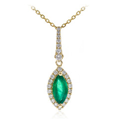 Collar en oro con Esmeralda de Zambia AAA (CIRARI)