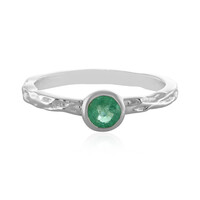 Anillo en plata con Esmeralda de Rusia