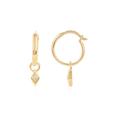 Pendientes en plata con Diamante SI2 (J)