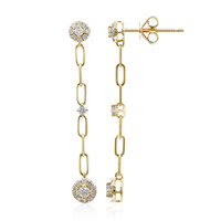 Pendientes en oro con Diamante I1 (H)  (CIRARI)