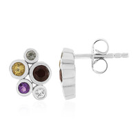 Pendientes en plata con Granate de Mozambique