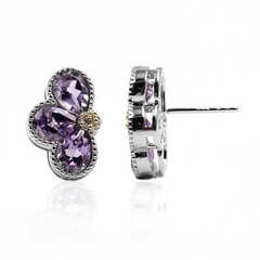 Pendientes en plata con Amatista Rosa de Francia (Dallas Prince Designs)