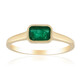 Anillo en oro con Esmeralda de Zambia