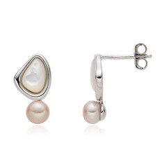 Pendientes en plata con Nácar