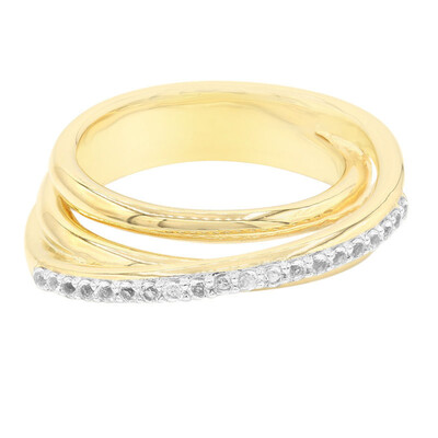 Anillo en plata con Topacio blanco