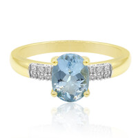 Anillo en oro con Aguamarina Medina
