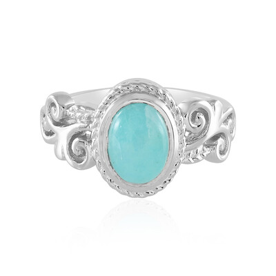 Anillo en plata con Amazonita