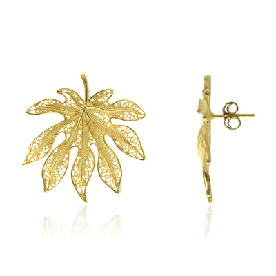 Pendientes en plata (Joias do Paraíso)