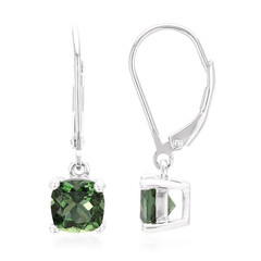 Pendientes en plata con Apatita Cromada