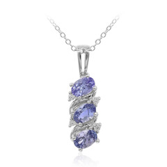 Collar en plata con Tanzanita