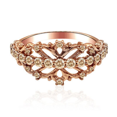 Anillo en oro con Diamante rosa de Francia de Argyle SI1 (Annette)