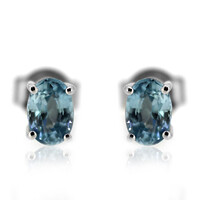 Pendientes en plata con Zircón de Ratanak Kirí