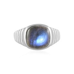 Anillo en plata con Labradorita