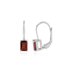 Pendientes en plata con Granate de Mozambique
