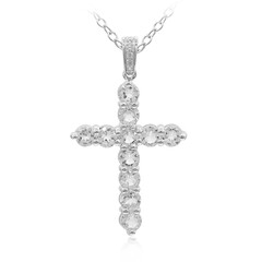 Collar en plata con Topacio blanco