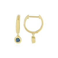 Pendientes en plata con Diamante azul I2