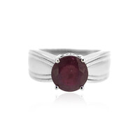 Anillo en plata con Rubí