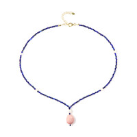 Collar en plata con Ópalo rosa