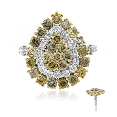 Anillo en oro con Diamante fancy SI2 (CIRARI)