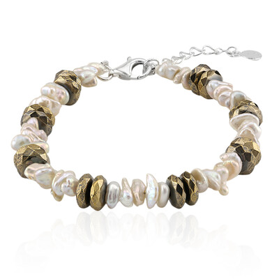 Brazalete en plata con Perla Keshi (TPC)