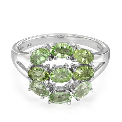 Anillo en plata con Turmalina Paraíba