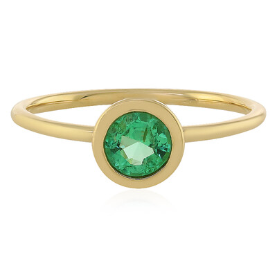 Anillo en oro con Esmeralda de Etiopía