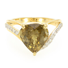 Anillo en oro con Turmalina cuprífera (AMAYANI)