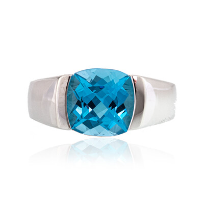 Anillo en plata con Topacio de Marambaia