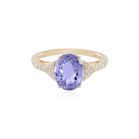 Anillo en oro con Tanzanita sin calentar (AMAYANI)