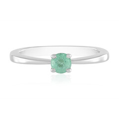 Anillo en plata con Esmeralda de Colombia