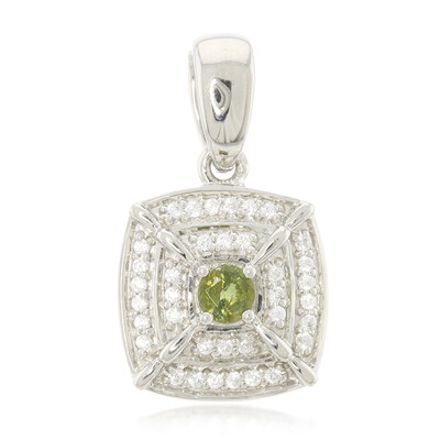 Colgante en plata con Turmalina cuprífera