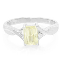 Anillo en plata con Cuncita amarillo canario