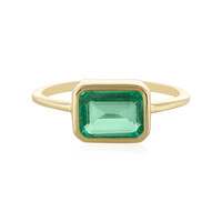 Anillo en oro con Esmeralda de Rusia