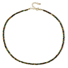 Collar en plata con Turmalina verde
