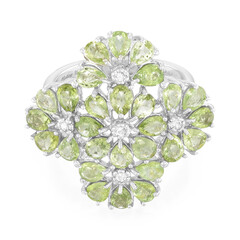 Anillo en plata con Turmalina Paraíba